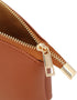 Leather Makeup Bag, Travel Makeup Organizer with Top Zipper Closure, Perfect Size, Lined Inside