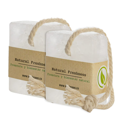 Vital Green Potassium Alum Crystal Block for Shaving - 3.18 oz / 90 g Alum Bar for Irritation Relief (2 Units)