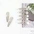 Lawie 100 Pack Snap Hair Clips - 2" Silver Metal Barrettes for Women and Girls, DIY Crafts Accessories