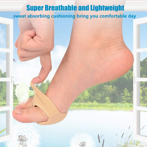 Metatarsal Pads Sleeve (4 PCS) Comfortable Forefoot Gel Cushions for Mortons Neuroma Pain Relief