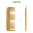 MRD Bamboo Wide Tooth Comb, Detangling Anti-Static Brush for Natural Curly Wavy Dry Hair (1PCS)