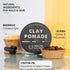 ZEUS Clay Pomade for Men - Matte Finish, Water Soluble & Extra Firm Hold Hair Styling Clay Pomade (4 oz.)