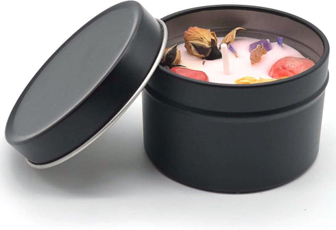 Mivra Zyora Lavender Scented Soy Candle - Aromatherapy Candle for Home, Portable Travel Tin with Light Lavender