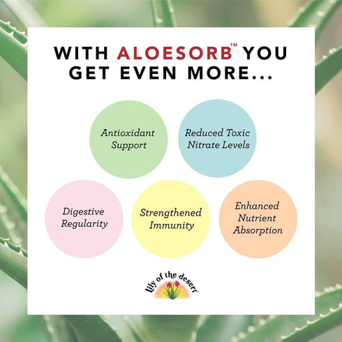 Lily Of The Desert Aloe Vera Juice Drink, Inner Fillet, Vegan Dietary & Immune Support, Gluten Free Liquid Digestive