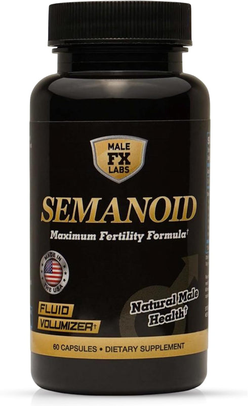 Male FX Labs SEMANOID (60 Caps) Maximum Fertility Formula and Semen Volumizer - Advanced Fertility