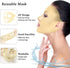Face Ice Pack and 2 Packs Silicone Face Mask Cover, Full Facial Frozen Masks for Puffiness and Swelling Relief