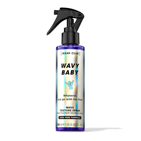 MANE CLUB Wavy Baby Wave Texture Spray - Cruelty Free, Vegan, No Sulfates or Parabens - 5.3 Oz