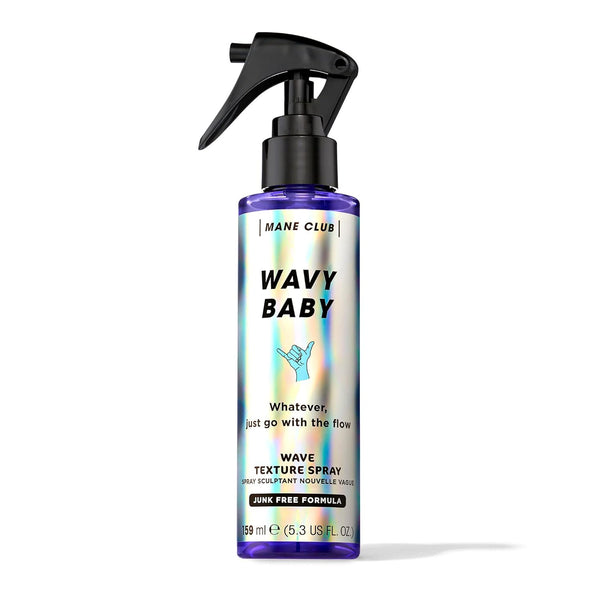 MANE CLUB Wavy Baby Wave Texture Spray - Cruelty Free, Vegan, No Sulfates or Parabens - 5.3 Oz