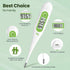 Femometer Digital Thermometer for Adults and Kids, Fever Alert, Memory Recall, C/F Switchable for Oral, Rectal or Under