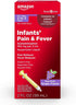 Amazon Basic Care Infants' Pain & Fever, Acetaminophen 160 mg per 5 mL, Dye-Free Grape Flavor, 2 fl oz (Pack of 1)