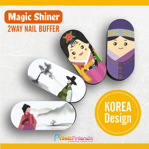 Nail Shiner Buffer Block, Nail Care Tool, Nail Buffer and Shine Kit, Nail Shine Buffer for Natural Acrylic Nails Buffer, Nail Smoother, 1 Count (Korea Woman)