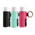 WK IEASON Keychain Clip On Lip Balm Holder, Lipstick Sleeve, Chapstick Sleeve Holder (Black/Green/Rose)