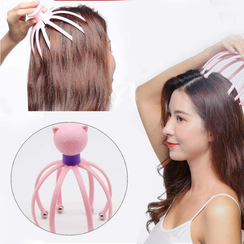 Zifron Wood Store Head Scalp Massager for Headache Relief, Scalp Stress Relax, Hair Stimulation Head Massager, Massager