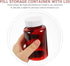 ULTECHNOVO Large Medicine Pill Bottles, Clear Plastic Medicine Bottle Empty Reagent Bottle Chemical Containers with