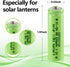 NiMH 1.2V 600mAh Rechargeable AA Batteries, Double A Rechargeable Batteries for Solar Lights, Mouse, Keyboard, 12 Pack