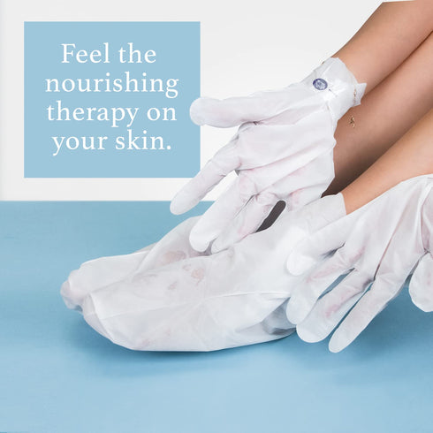 Epielle Nourishing Foot Masks - Hemp & Rosemary Extract for Deep Moisturizing, 100% Vegan & Cruelty-Free, 6 Pack Socks