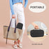 OCHEAL Small Black Cosmetic Bag, Portable Cute Travel Makeup Pouch for Women & Girls, Makeup Brush Organizer