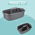 Large Gray Cleaning Supplies Caddy | Portable Household Organizer