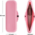 Silicone Makeup Brush Holder Bags: Cosmetic Case with Magnetic-Metal-Buttons for Travel, Makeup Pouch Case for Makeup Tools Storage
