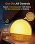 Thybro 30 Sunrise Alarm Clock with Sound Machine - Wake Up Light, Wood Grain, Bluetooth, Dual Digital Alarm Clocks
