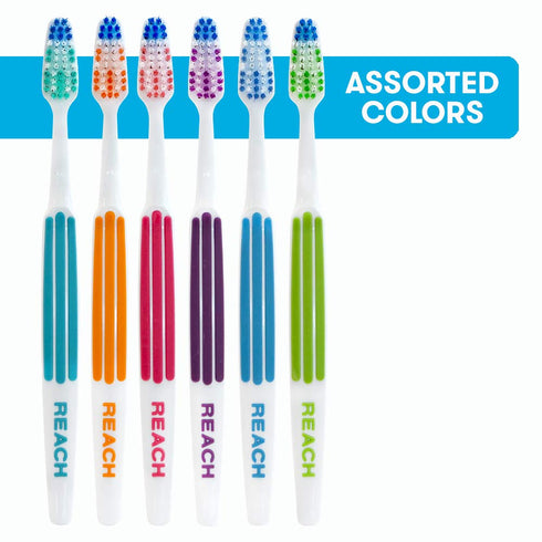 REACH Advanced Design Toothbrushes - Soft, 2-Count (Pack of 6)