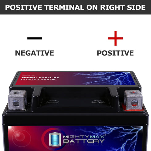 Mighty Max Battery YTX4L-BS RT4L-BS SLA Replacement Battery for Parts Unlimited