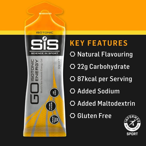 Science in Sport Energy Gel Variety Pack - 60 ml, Pack of 7