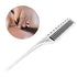 Teasing Comb, 3 Row Hair Care Styling Comb, Lightweight Hair Salon Supplies (White)