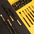 Docolor 10Pcs Skull Printed Eye Makeup Brushes Set - Blending, Concealer, Eyebrow, and Eye Liner Brushes