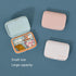 Waterproof Pill Case - Small Travel Pill Organizer with Removable Compartments, Portable Outdoor Pill Holder (White A)