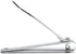 Nail Clippers, Sharp Edge Fingernail and Toenail Clipper Cutter, Thick Nail Tool for Manicure and Pedicure (Silver)