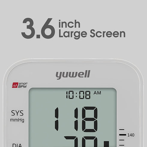 yuwell Blood Pressure Monitor, Digital Upper Arm Cuff Machine for Home Use, Large Display, 99 Readings, Voice