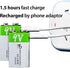 USB 9V Lithium Ion Rechargeable Battery, High Capacity 650mAh, 1.5 H Fast Charge, 1200 Cycle, 2-Pack