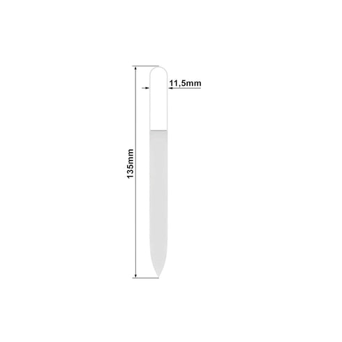 Mont Bleu Premium Glass Nail File - Genuine Czech Tempered Glass - Handmade Crystal Nail File for Natural Nails
