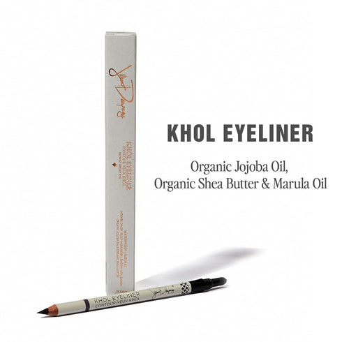 Jillian Dempsey Khol Eyeliner: Clean Waterproof Pencil with Built-In Smudger for Effortless Blending – Rich Pigment,