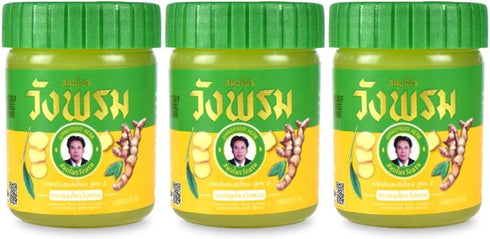 Herbal Pain Relief Balm for Muscles, Joints, and Whole Body - Soothes Aches and Pains, 50g (Pack of 3) (Yellow)