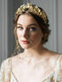 Jakawin Wedding Gold Leaf Crowns Tiaras Bridal Headband Prom Costume Hair Accessories for Women Girls