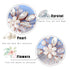 JAKAWIN Pearl Bride Wedding Hair Pins, Bridal Hair Piece Accessories for Women, HP065 (Rose Gold)