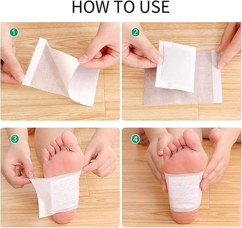 Fanspack Foot Pads, 100Pcs Pain Relief Health Care Pads with 100Pcs Adhesive Sheets.