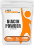 BulkSupplements.com Niacin Powder - Vitamin B3 Supplement, 500mg, Gluten Free, 1kg (2.2 lbs)