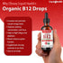 LIQUIDHEALTH Organic Methyl Vitamin B12 Liquid Drops with Tart Cherry Juice, Vegan, Sugar Free, Non-GMO (2 Pack)