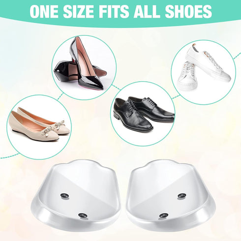 4 Pairs Medial Lateral Supination Wedge Insoles with Magnets for Correcting Pronation Silicone Orthopedic Shoe Inserts