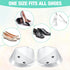 4 Pairs Medial Lateral Supination Wedge Insoles with Magnets for Correcting Pronation Silicone Orthopedic Shoe Inserts