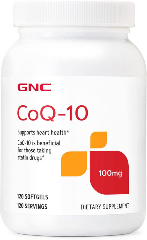 GNC CoQ-10 100mg Supplement for Heart Health, 120 Count