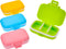 JOVITEC 4 Pack Small Pill Cases - Plastic Waterproof Pill Organizer Box with 3 Removable Compartments