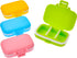 JOVITEC 4 Pack Small Pill Cases - Plastic Waterproof Pill Organizer Box with 3 Removable Compartments