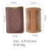 Wooden Beard Comb with PU Leather Case - Pocket Comb for Men, Fine & Coarse Teeth Grooming