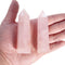 Orientrea Rose Quartz Crystal Wand - 2 Pcs 3.1''-3.5'' Rose Quartz Wands for Heart Chakra Healing