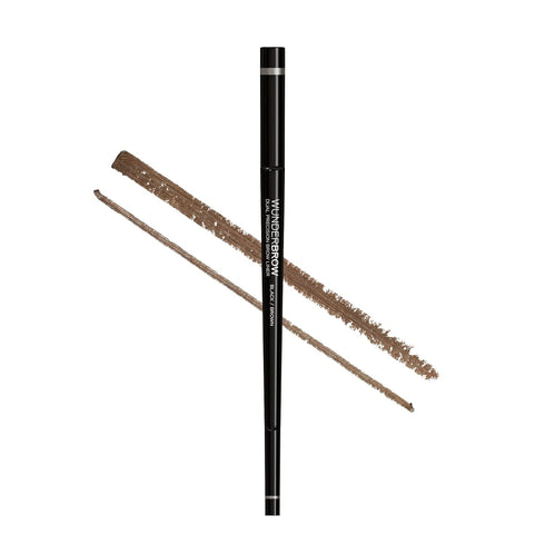 Wunderbrow Dual Precision Brow Liner, Black/Brown Eyebrow Pencil with Angled & Ultra Fine Tip