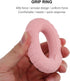 HOOWIFFY Set 4pcs Muscle Relaxation Yoga Massage Ball Pink Silicone Sports Massage Balls for Palm and Sole Therapy